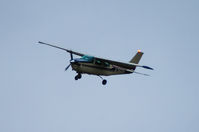 N761DN @ KRNM - A shot on approach to Ramona Airport as it passed over Rangeland Rd and the Ramona Grasslands. - by ErnieTyler