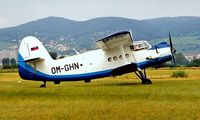 OM-GHN @ LZVB - Antonov An-2T [1G168-02] Vajnory~OM 21/06/1996. This airfield is now closed. - by Ray Barber