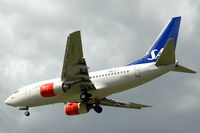 LN-RRX @ ESSA - SAS Boeing 737-600 approaching Stockholm Arlanda airport, Sweden. - by Henk van Capelle