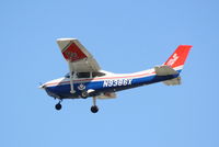 N9386X @ KSRQ - Civil Air Patrol 827 on approach at Sarasota-Bradenton International Airport - by Jim Donten