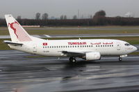 TS-IOH @ EDDL - Tunisair, Boeing 737-5H3, CN: 26640/2474, Aircraft Name: Hammamet - by Air-Micha