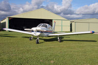 G-AYKW @ X5FB - Piper PA-28-140 Cherokee, Fishburn Airfield, October 2012. - by Malcolm Clarke