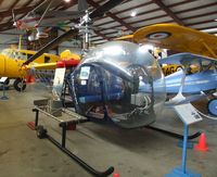 N1657 - Bell 47G-2 (marked with former registration CF-FZX) at the British Columbia Aviation Museum, Sidney BC