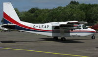 G-LEAP @ EGLK - Turbine Islander G-LEAP visiting Blackbushe for skydiver drop at the Army Show in Aldershot on 28th June 2008 - by Michael J Duffield