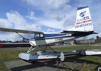 C-FQRZ @ CAH3 - Cessna 182B on floats at Courtenay Airpark, Courtenay BC