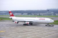 HB-JMO @ LSZH - Swiss International Airbus A340 - by speedbrds