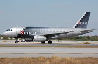 N507NK @ KFLL - Spirit A319 preparing for departure. - by FerryPNL