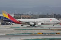 HL7421 @ KLAX - Asiana B744 taxying to runway - by FerryPNL