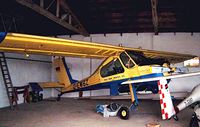 D-EWBZ @ EBDK - PZL-Okecie 104 Wilga 35A [140537] Kyritz~D 05/05/2002. Tucked away in the back of a dark hangar. - by Ray Barber
