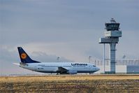 D-ABEA @ EDDP - Crawling along taxiway echo 7 in sight of Leipzig tower.... - by Holger Zengler