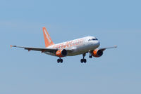 G-EZIN @ EGPH - Easyjet A319 On finals for runway 06, from Bristol - by Mike stanners