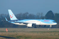 G-OOBA @ EGCC - Now in Thomson's new Dynamic Wave colour scheme - by Chris Hall