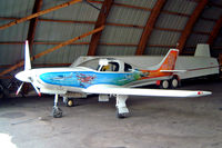 OH-XJP @ EFPI - Lancair 320 [169] Piikajarvi~OH 15/05/2003. Showing the full art work on this side of the aircraft all are different. - by Ray Barber