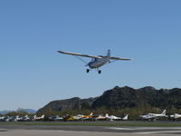 N3039E @ SZP - 1946 Aeronca 7AC CHAMPION, Continental O-200 100 Hp upgrade by STC, on final Rwy 04 - by Doug Robertson