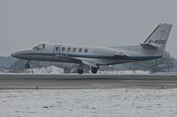 G-IKOS @ EGGW - 2001 Cessna 550, c/n: 550-0957 arriving at Luton - by Terry Fletcher