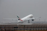 A6-EWI @ DFW - Emirates 777 departing DFW Airport - by Zane Adams