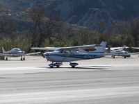 N101WS @ SZP - 1971 Cessna 172L SKYHAWK, Lycoming O-320-E2D 150 Hp, another landing roll Rwy 04 - by Doug Robertson