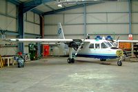 EI-AYN @ EICA - Britten-Norman BN-2A-8 Islander [0704] (Aer Arann) Connemara-Inverin~EI 24/04/2003. Undergoing engine overhaul - by Ray Barber