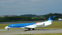 G-RJXD @ EGPH - Kittywake 1629 Taxiing to runway 06 for  departure to BRU - by Mike stanners