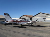 N29CC @ SZP - 1977 Beech 58P BARON, two turbosupercharged Continental TSIO-520-LB1C 310 Hp each, pressurized, props back on - by Doug Robertson