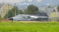 46 56 @ EGQL - JBG-32 Tornado ECR Taxiing out to runway 27 for a joint warrior sortie - by Mike stanners