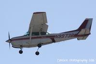 N9973B @ KVNC - Cessna Skyhawk (N9973B) flies over Brohard Beach on approach to Runway 5 at Venice Municipal Airport - by Donten Photography