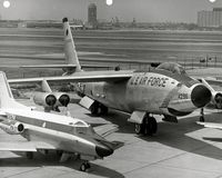 53-4296 - Photo from Rockwell Collins.  The Sabreliner on the left performed air-to-air target tests with the RB-47H
