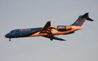 N949AT @ TPA - Air Tran Orlando Magic 717 landing at sunset - by Florida Metal