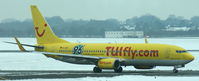 D-AHFI @ EDDL - TUIfly (Hannover96 sticker), seen here on the taxiway at Düsseldorf Int´l (EDDL) - by A. Gendorf
