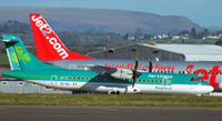 EI-SLL @ EGFF - From Dublin, rugby supporters for International in cardiff, in the background is G-CELF also from Dublin. - by Derek Flewin