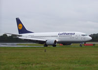 D-ABEA @ EGPH - Lufthansa B737-300 arrives at EDI From FRA - by Mike stanners