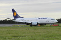 D-ABIC @ EGPH - Lufthansa B737-500 on taxiway bravo 1 - by Mike stanners