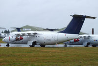 G-CGZB @ EGBP - ex D-AVRM Lufthansa CityLine, in storage at Kemble - by Chris Hall