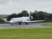 D-ACNA @ EGPH - Eurowings CRJ900 Turning onto taxiway bravo 1 - by Mike stanners