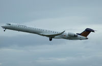 D-ACNA @ EGPH - Eurowings CRJ900 Departs runway 24 for DUS - by Mike stanners