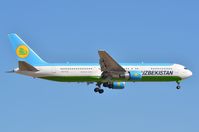 UK67002 @ EDDF - Uzbek B763 landing in FRA - by FerryPNL