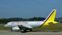 D-AGWM @ EGPH - Germanwings A319 Taxiing to runway 06 for departure to CGN - by Mike stanners