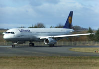 D-AIRR @ EGPH - Lufthansa A321 Turning off runway 24 at bravo 1 - by Mike stanners