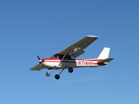 N714HH @ SZP - 1977 Cessna 150M, Continental O-200 100 Hp, on final Rwy 22 - by Doug Robertson