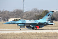 920409 @ NFW - US Navy Top Gun F-16A at NASJRB Fort Worth