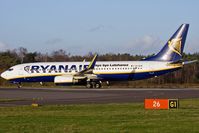 EI-DLM @ EGHH - Ryanair. 'Bye Bye Latehansa' titles. - by Howard J Curtis