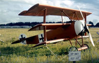 N22878 @ HWO - Fokker Dr.1 Triplane replica as seen at North Perry in November 1979. - by Peter Nicholson
