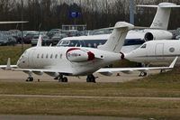 OE-HRM @ EGGW - Bombardier BD-100-1A10 Challenger 300, c/n: 20222 at Luton - by Terry Fletcher