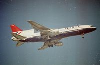 G-BBAE @ EGLL - Landing at Heathrow 1982 - by Peter Hamer