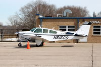 N616CD @ KIOW - Parked in front of the terminal - by Glenn E. Chatfield