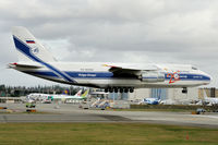 RA-82046 @ KPAE - Landing at Paine Field, Snohomish County Airport on Runway 16R - by Terry Green