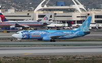 N706AS @ KLAX - Boeing 737-400 - by Mark Pasqualino