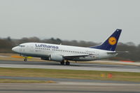 D-ABIC @ EGCC - Lufthansa Boeing 737 Manchester Airport - by David Burrell