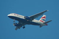 G-EUPY @ EGCC - British Airways Airbus A319-131 on approach to Manchester Airport - by David Burrell