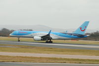 G-OOBP @ EGCC - Thomson Boeing 757-2G5 taking off from Manchester Airport - by David Burrell
